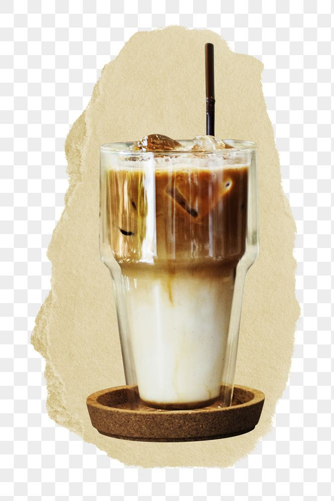Iced latte illustration