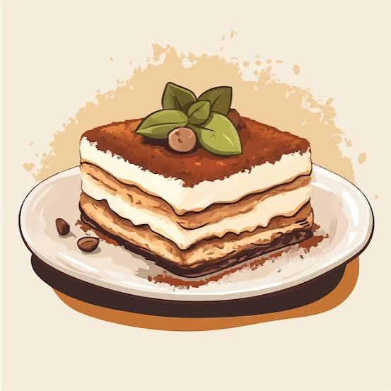 Tiramisu illustration